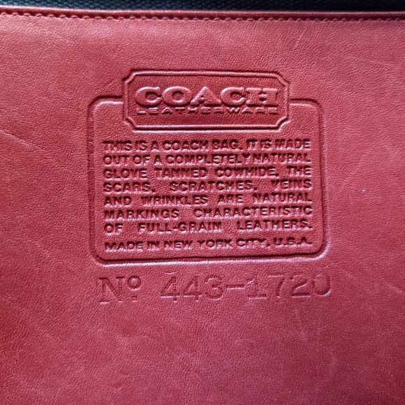 Vintage Coach Original NYC Rambler #9735 in Red - Picture 6 of 6